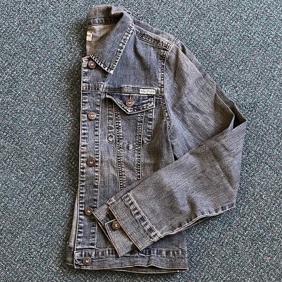 Vintage Max Studio Stretchy Denim Jacket, Medium - Picture 12 of 16